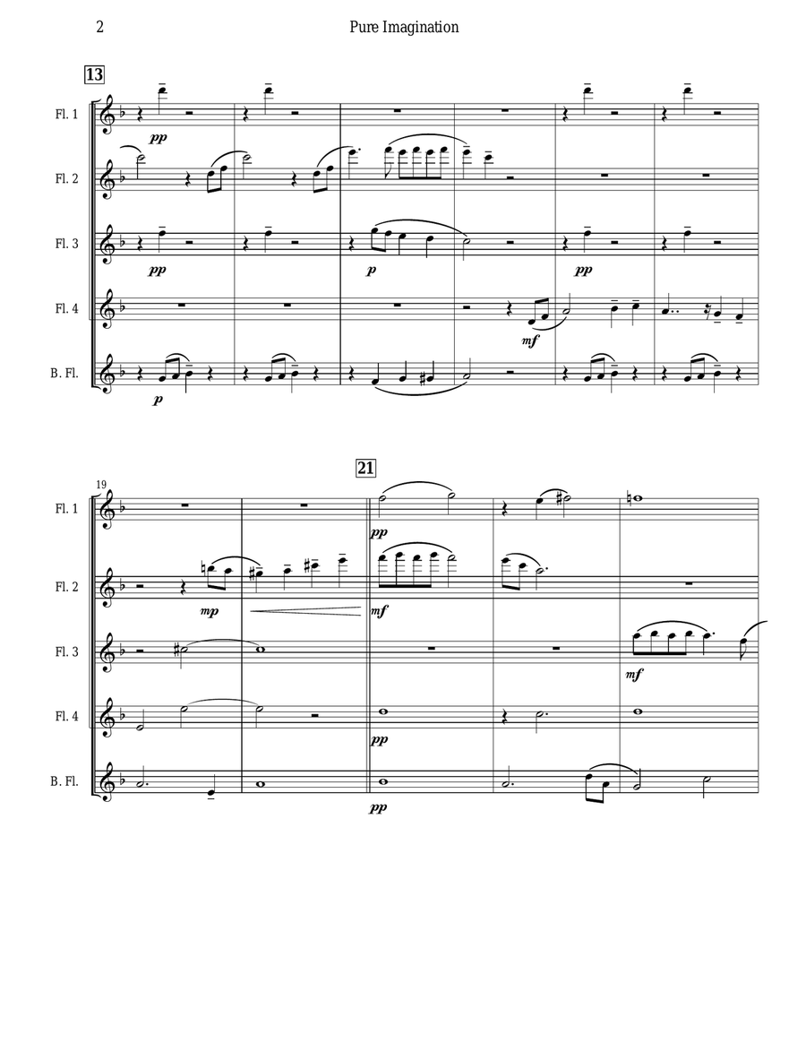 Pure Imagination Woodwind Ensemble scores gallery preview page 2