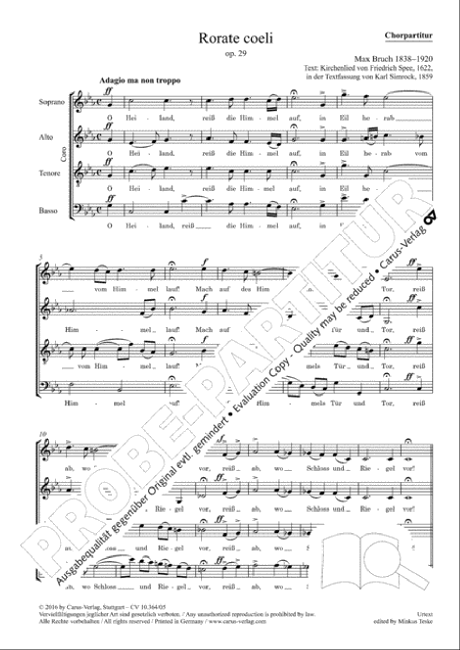 Rorate coeli 4-Part scores gallery preview page 3