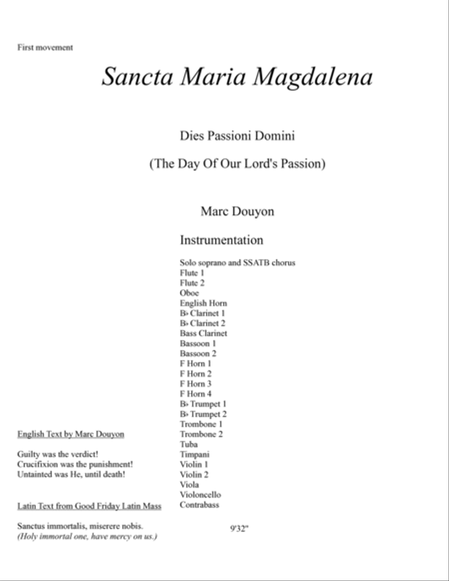 Dies Passioni Domini Full Orchestra scores gallery preview page 2