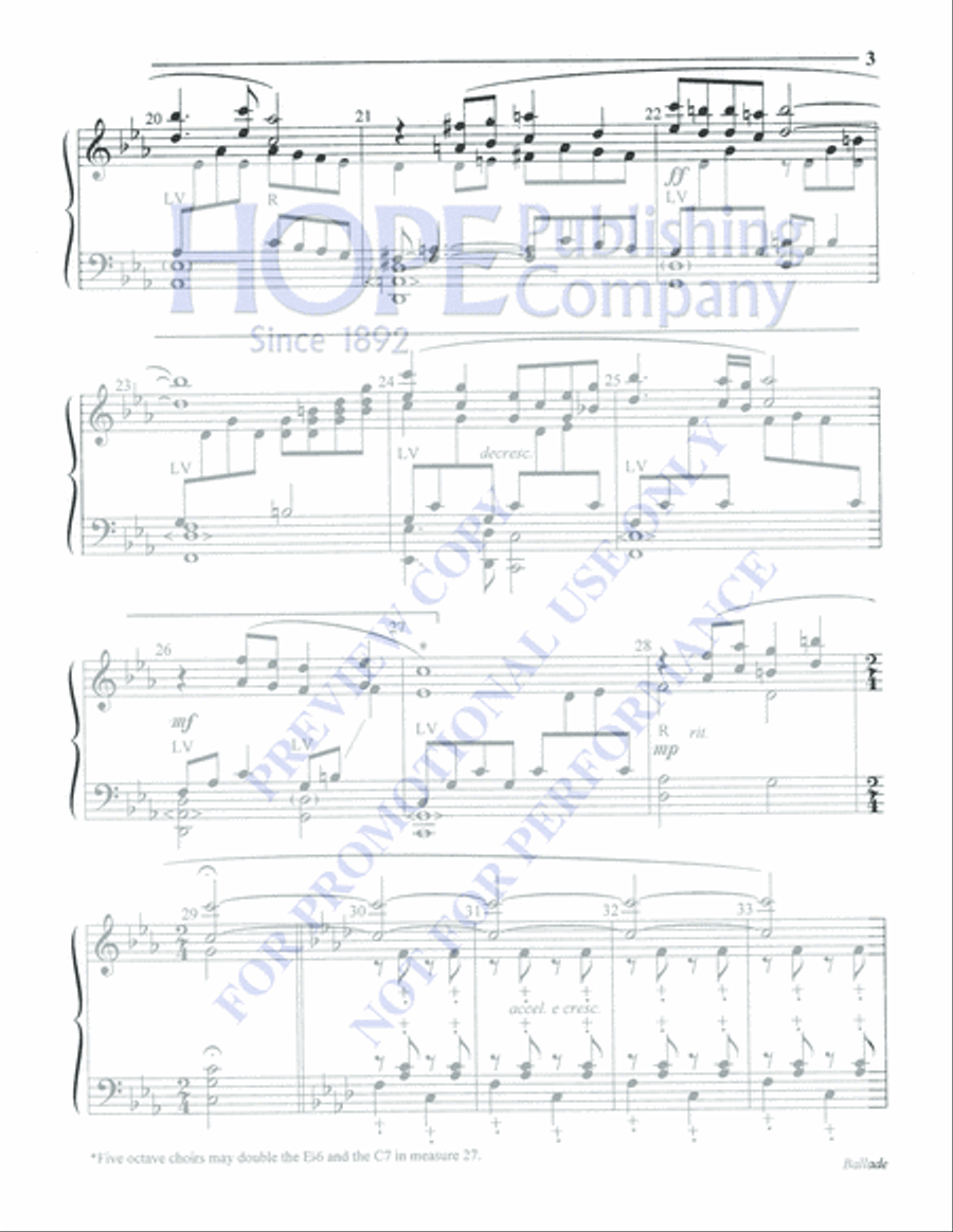 Ballade 5-Octaves scores gallery preview page 3