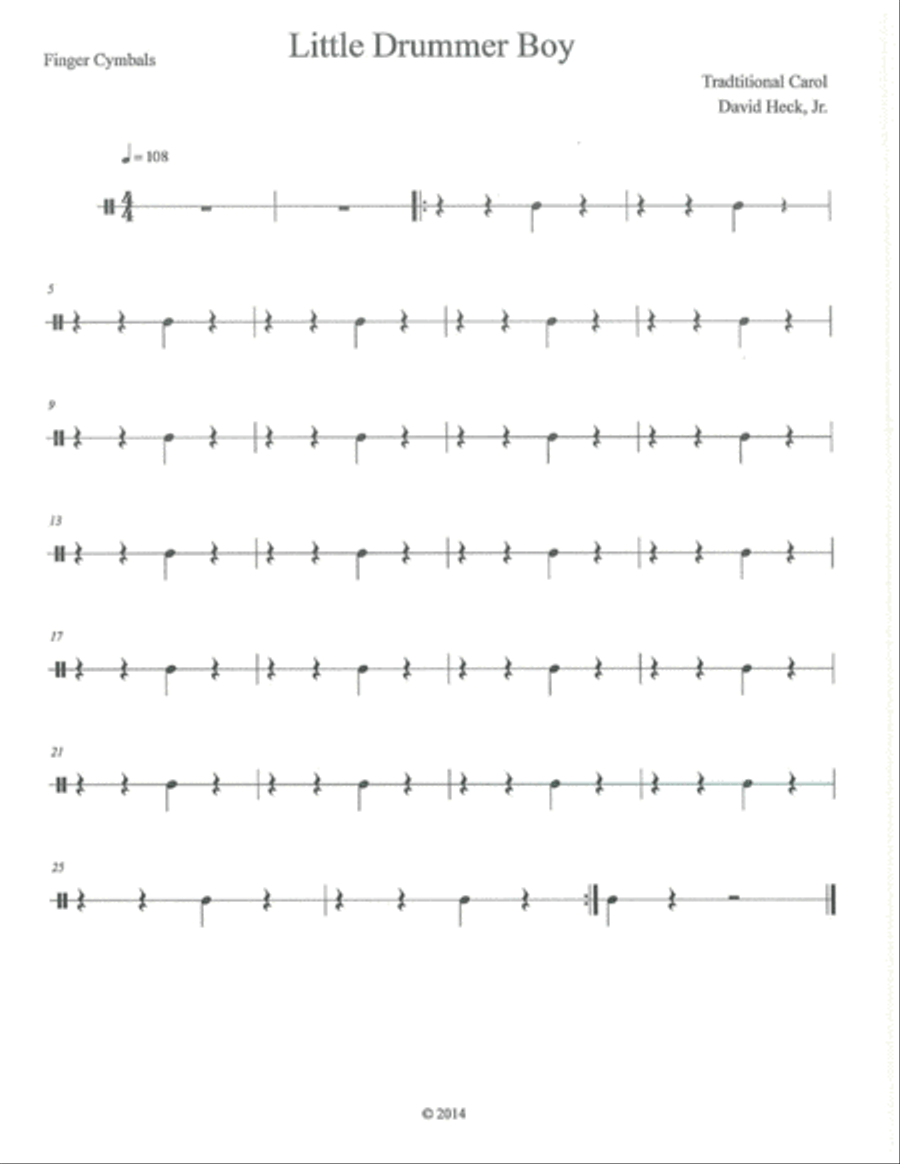 Little Drummer Boy Little Drummer Boy Marimba scores gallery preview page 4