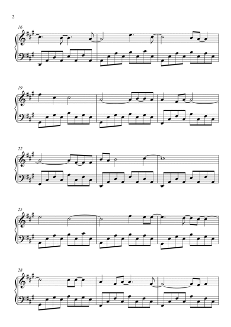 Someone Like You Piano Solo scores gallery preview page 2