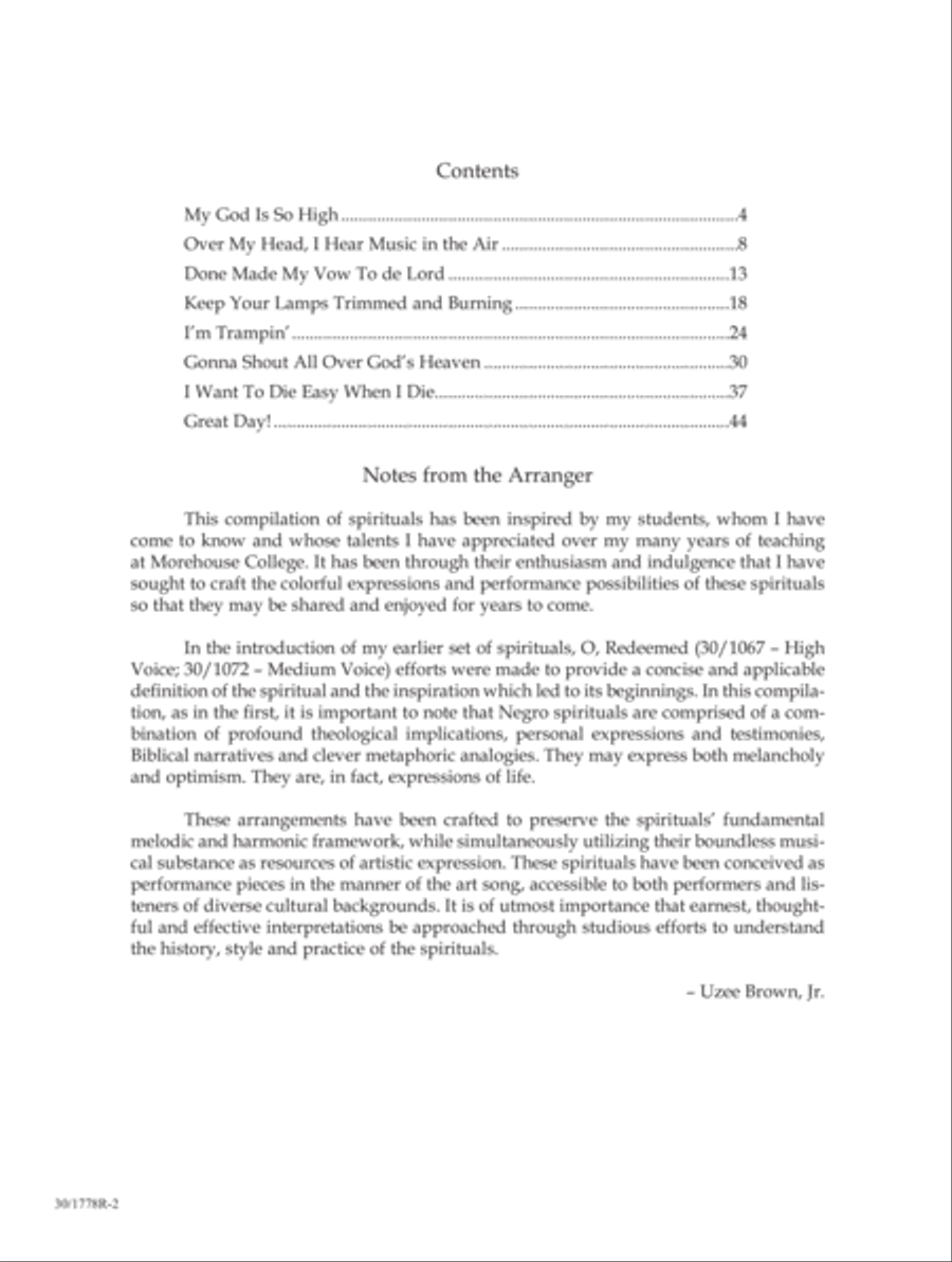 Tryin' to Make Heaven My Home Medium Voice scores gallery preview page 4