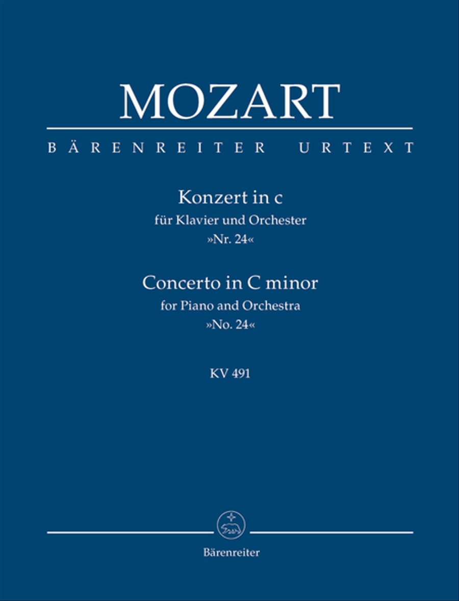 Concerto for Piano and Orchestra, No. 24 c minor, KV 491 Orchestra scores gallery preview page 1
