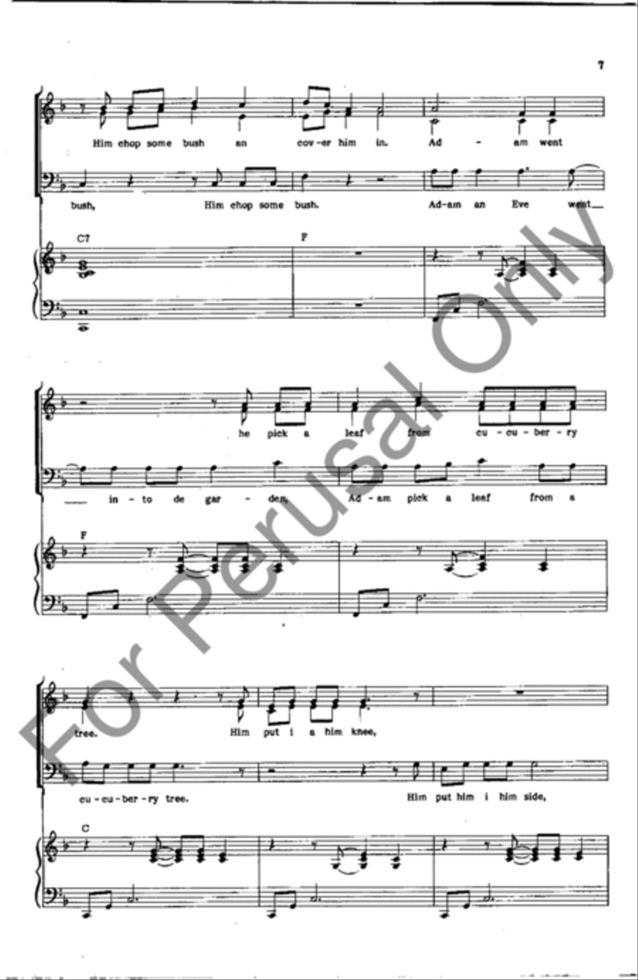 Dig A Hole 3-Part scores gallery preview page 7