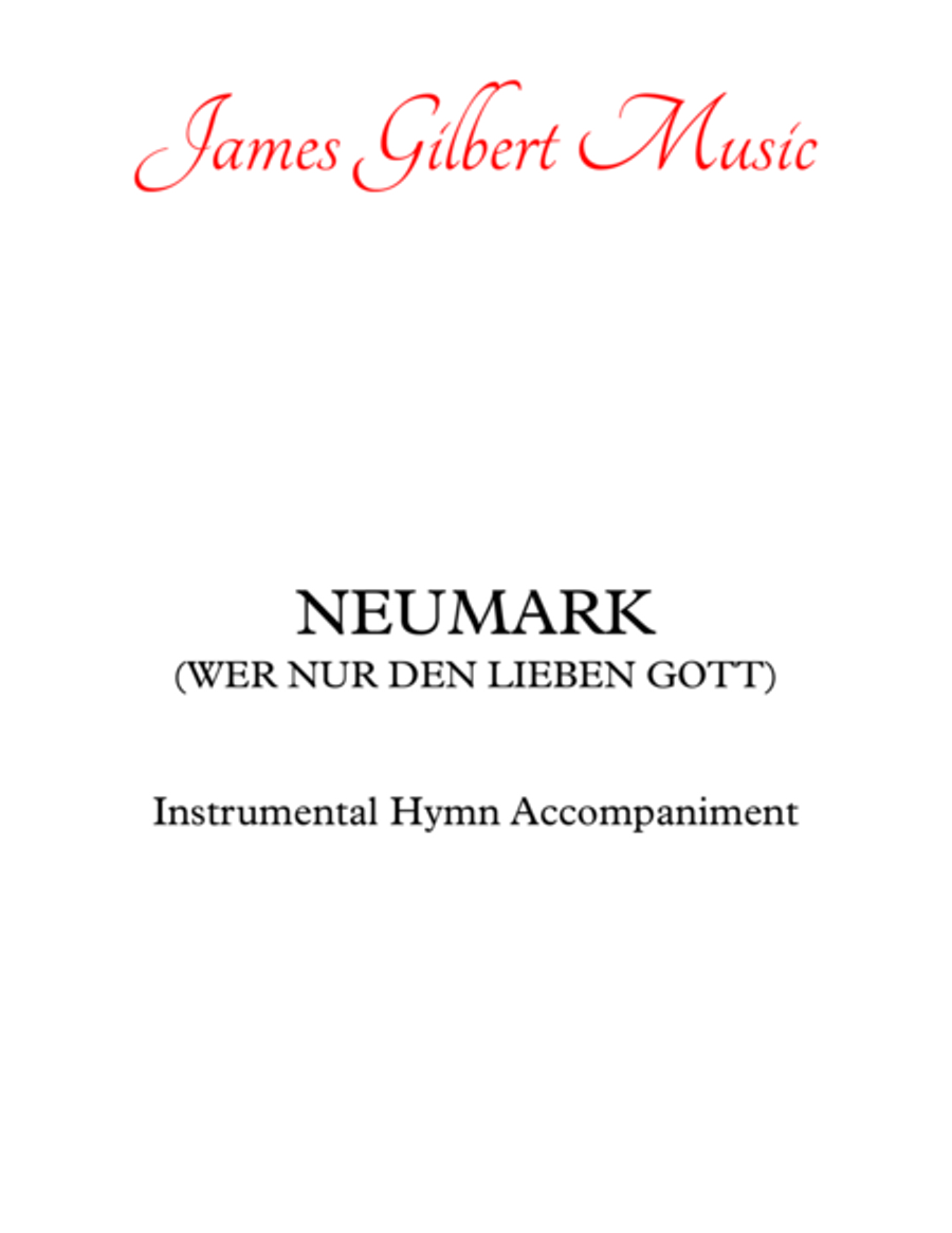 NEUMARK [WER NUR DEN LIEBEN GOTT] Small Ensemble scores gallery preview page 1