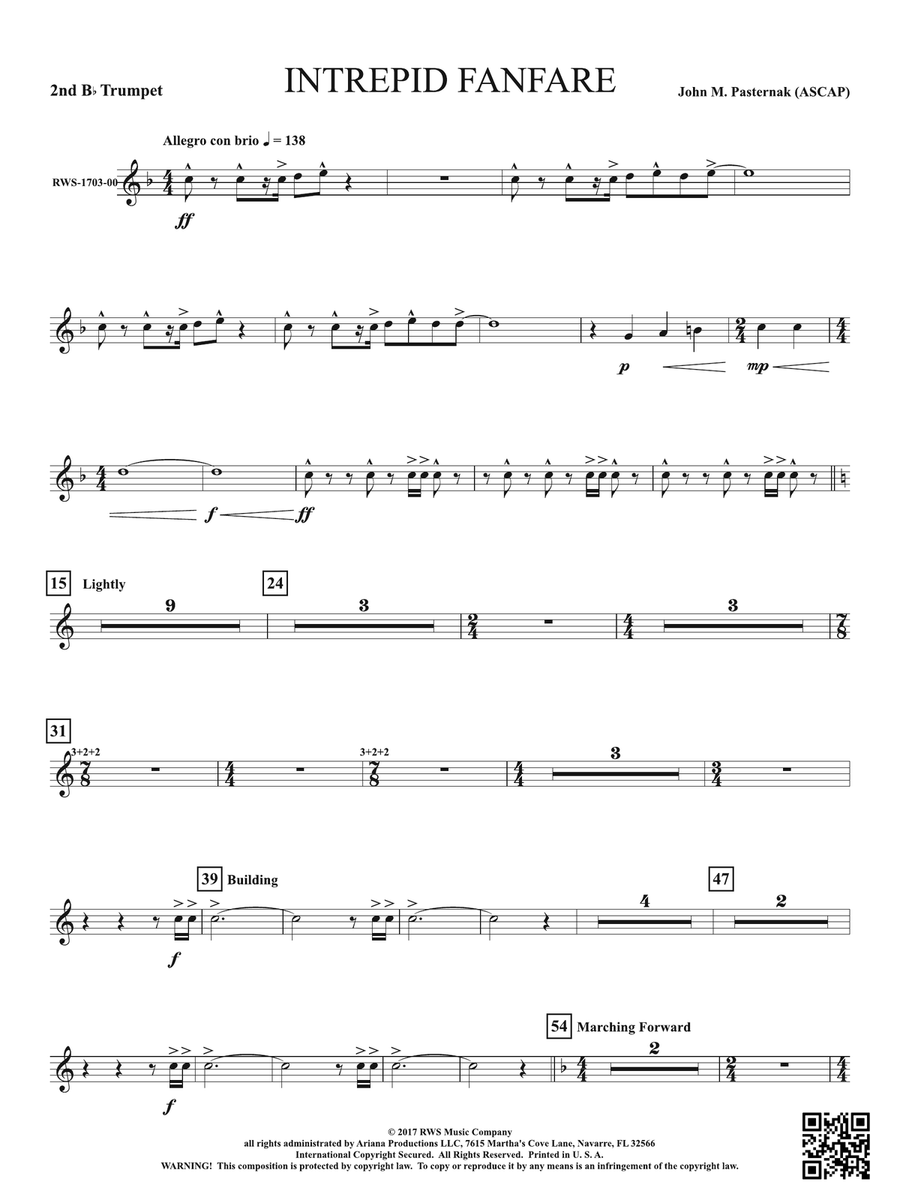 Intrepid Fanfare: 2nd B-flat Trumpet