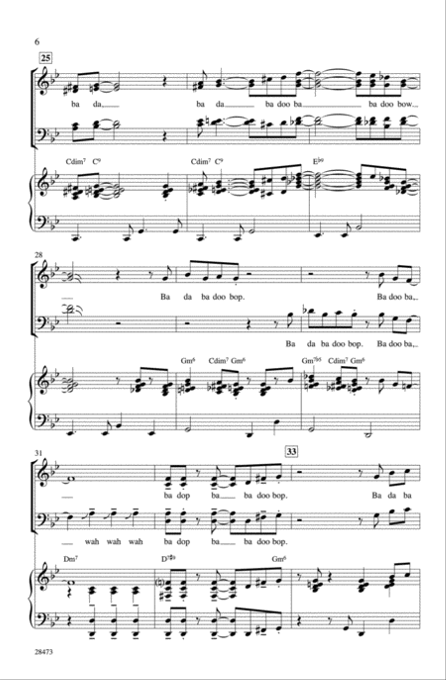 The Pink Panther The Pink Panther Choir scores gallery preview page 4