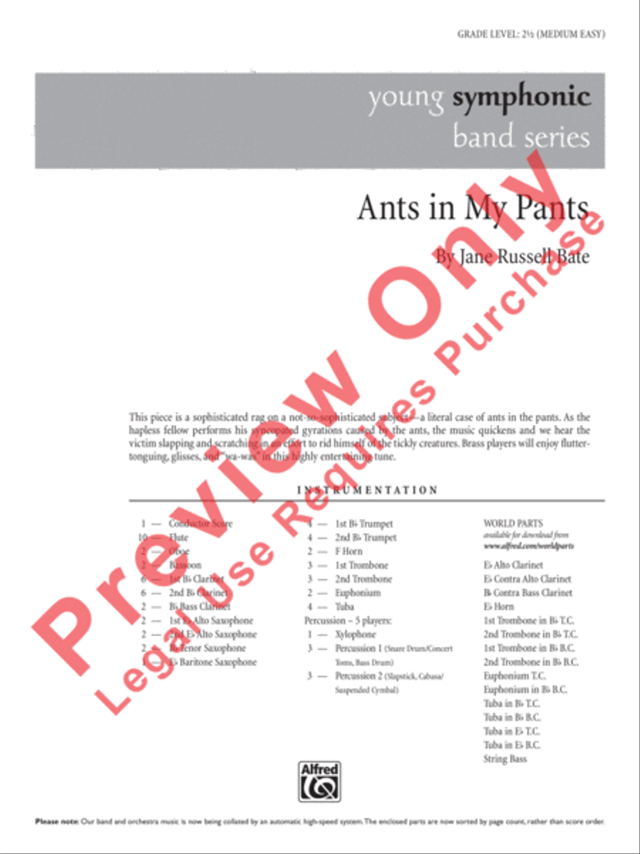 Ants in My Pants Concert Band scores gallery preview page 2