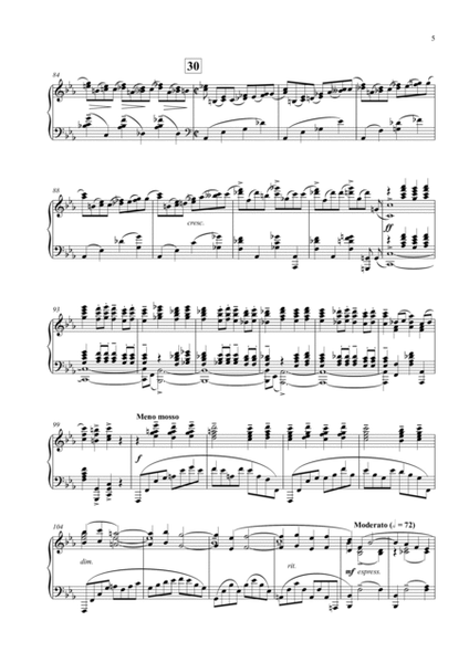 Rachmaninoff Piano Concerto No. 2 Op. 18 Concert Transcription for Solo Piano (Third Movement)