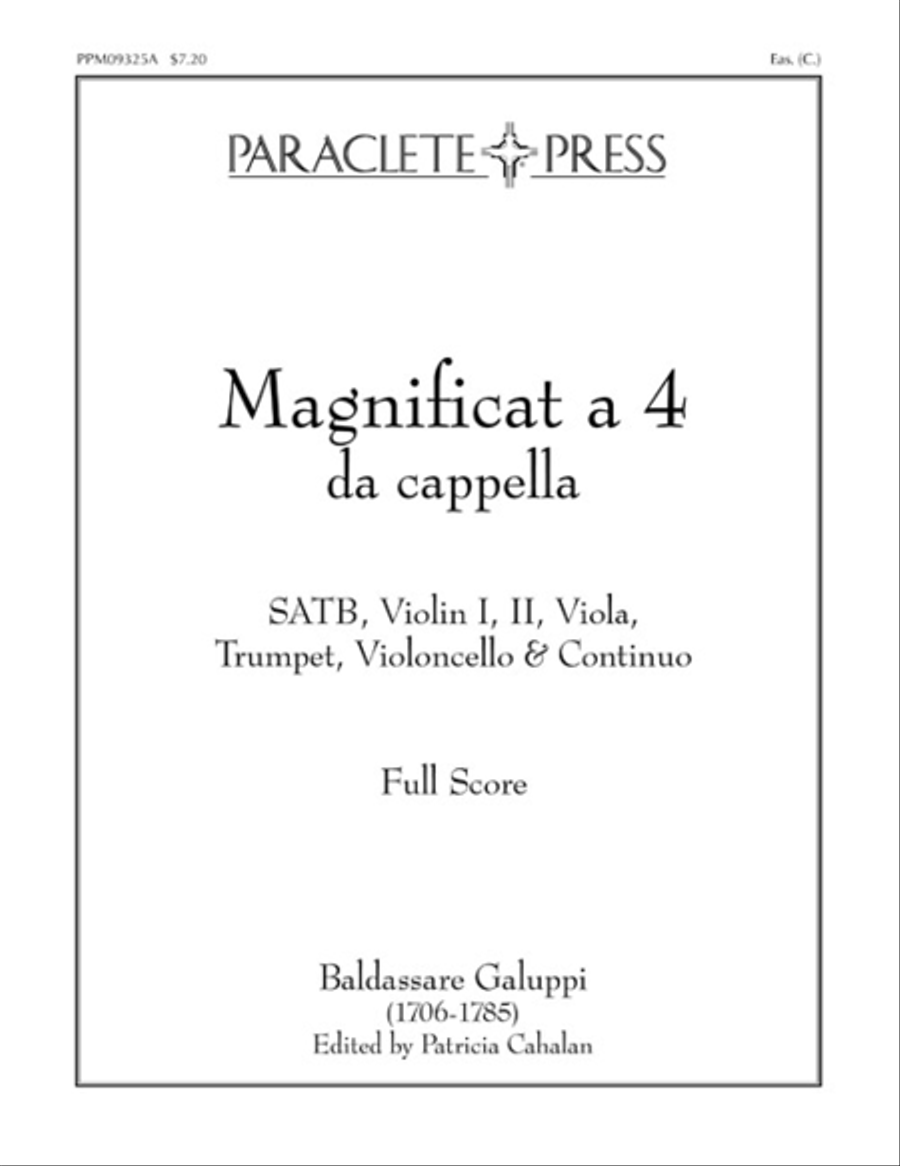 Magnificat a 4 da cappella 4-Part scores gallery preview page 1