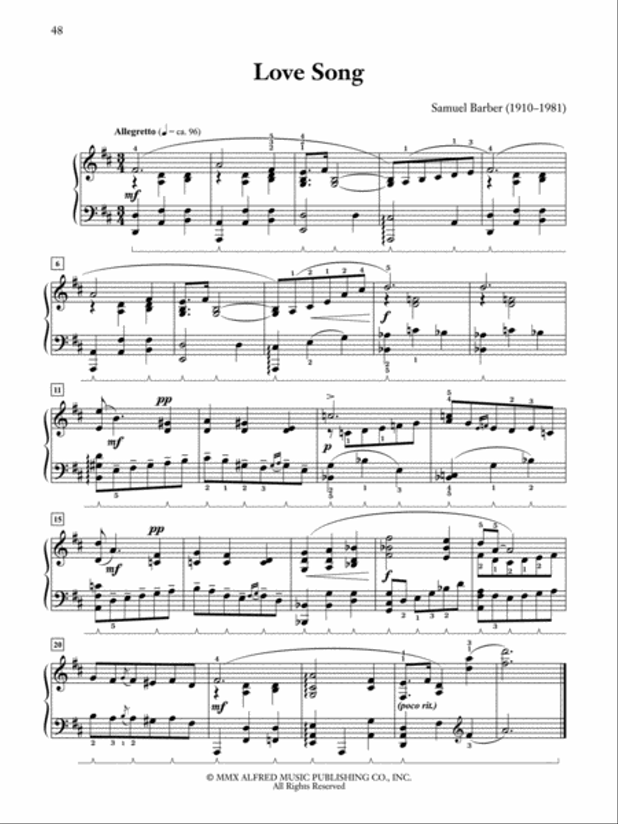 Anthology of American Piano Music