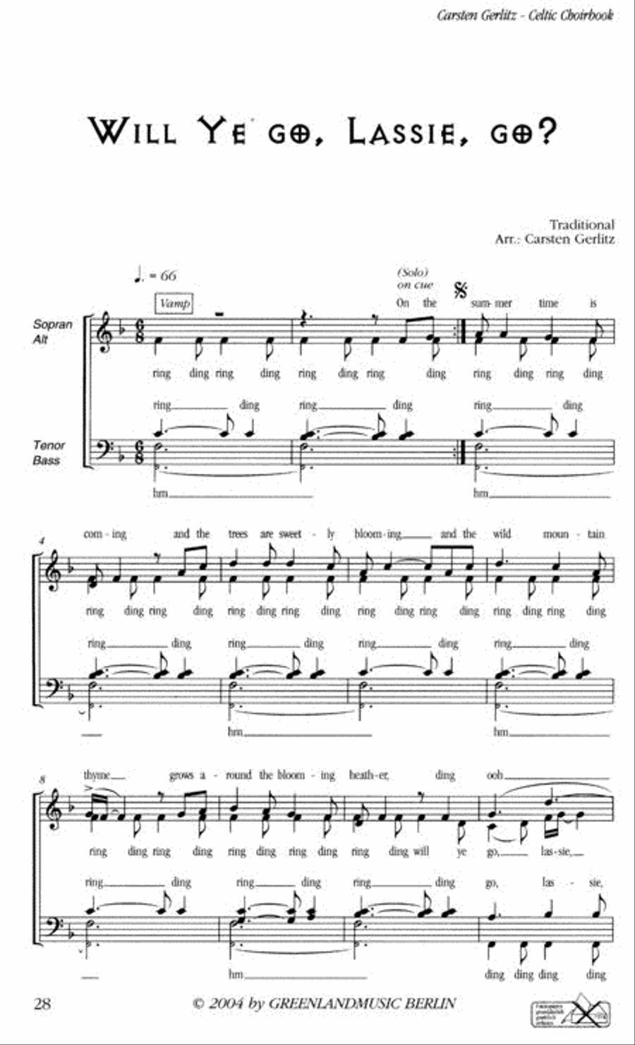 Celtic Choirbook Mixed Choir scores gallery preview page 2