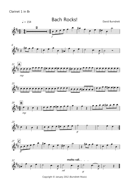 Bach Rocks! for Clarinet Quartet image number null