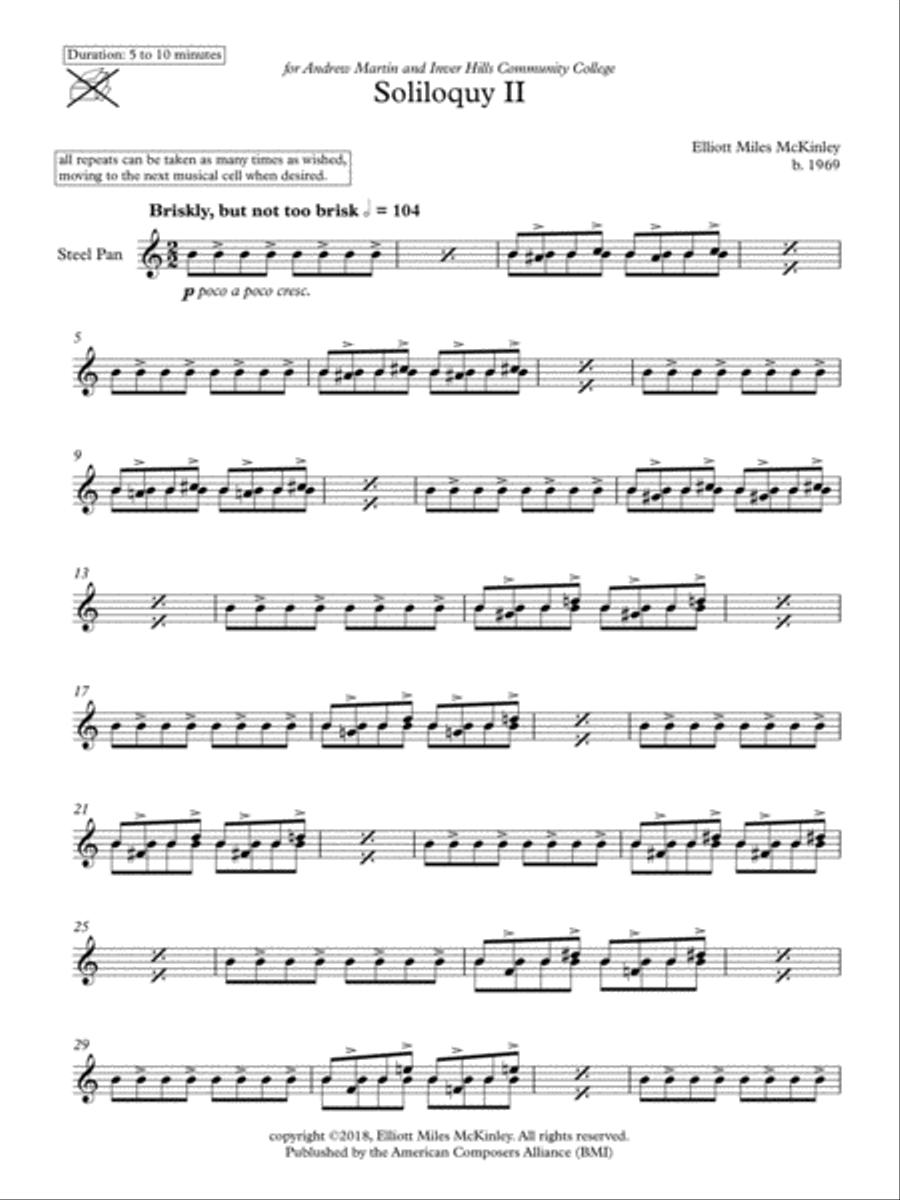 [McKinley] Soliloquy II Small Ensemble scores gallery preview page 3