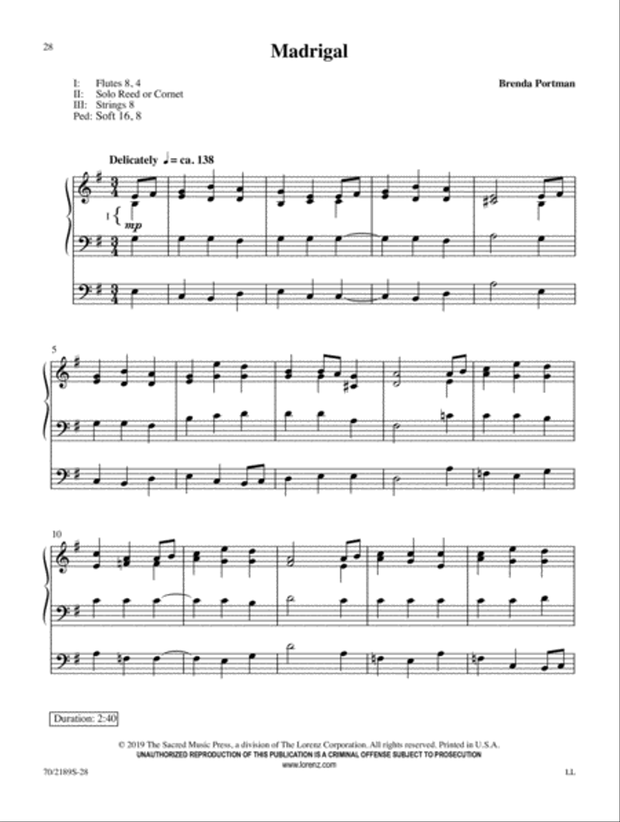 Peace Like a River Organ Solo scores gallery preview page 9