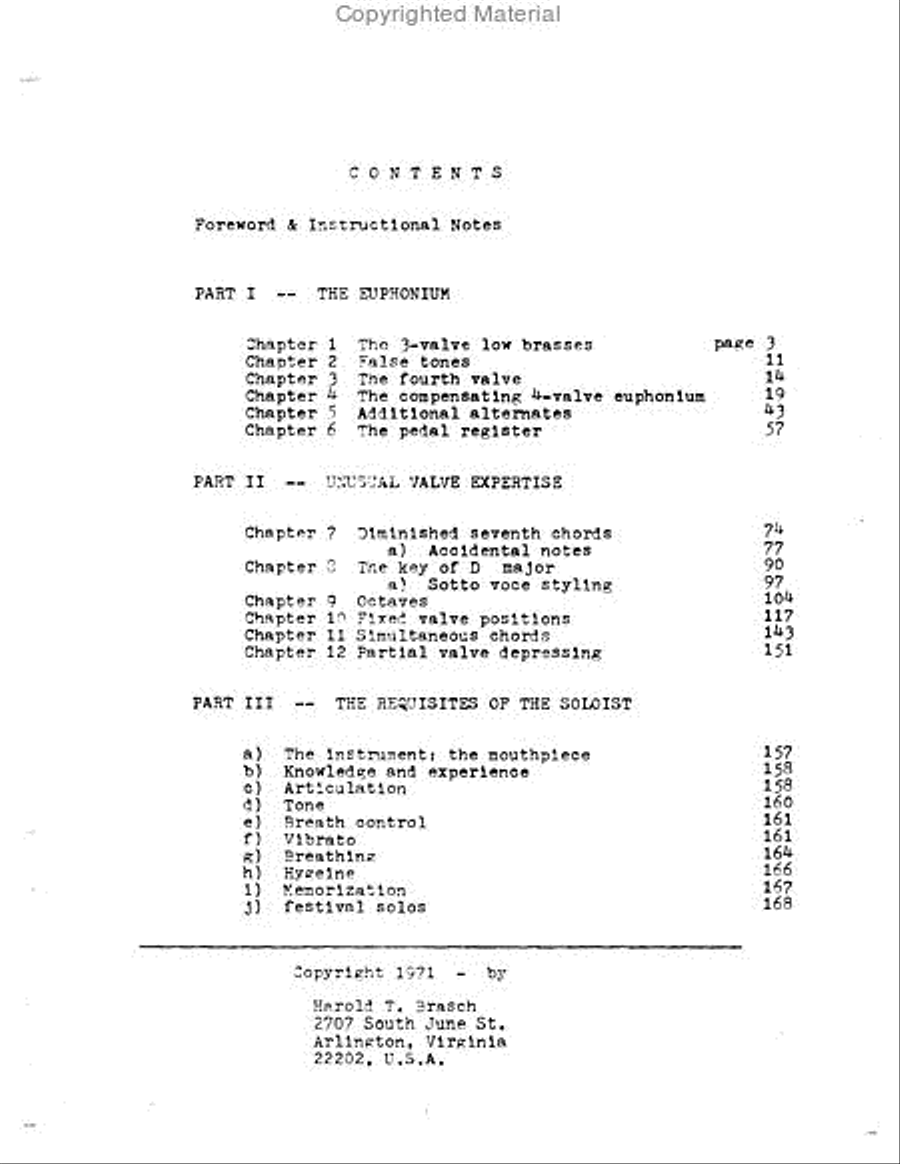 The Euphonium and 4-Valve Brasses Euphonium scores gallery preview page 3