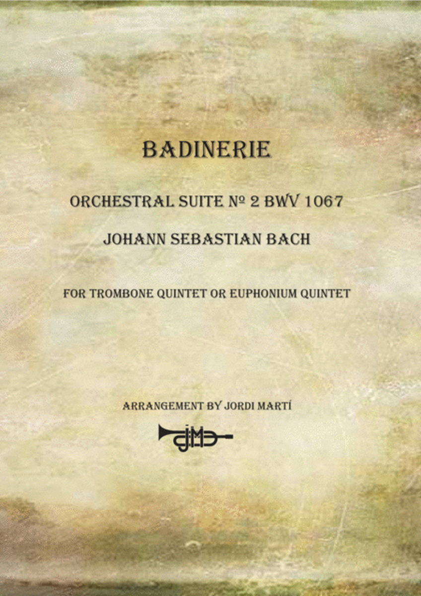 Badinerie - Orchestral suite nº 2 BWV 1067 - trombone/euphonium quintet- image number null