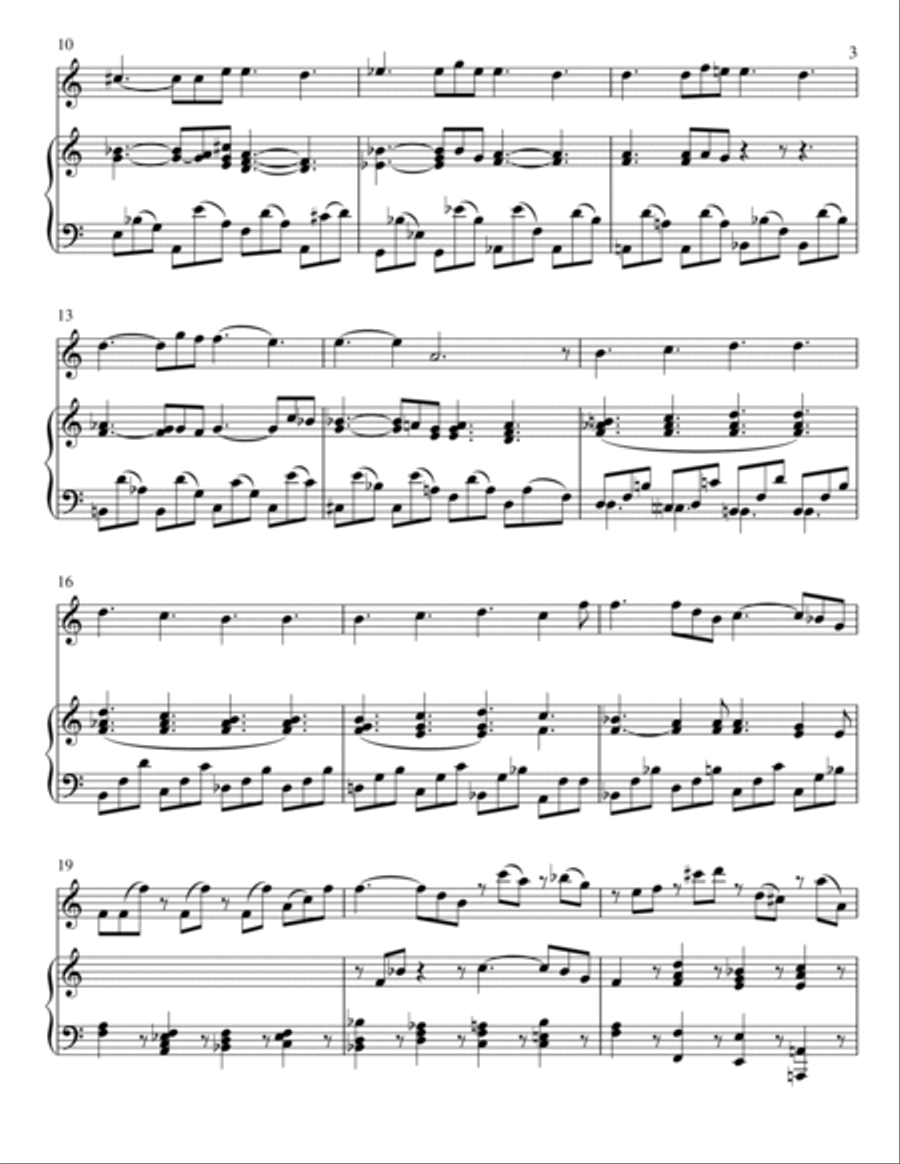 Mozart - Lacrimosa (Piano and Violin) Small Ensemble scores gallery preview page 3