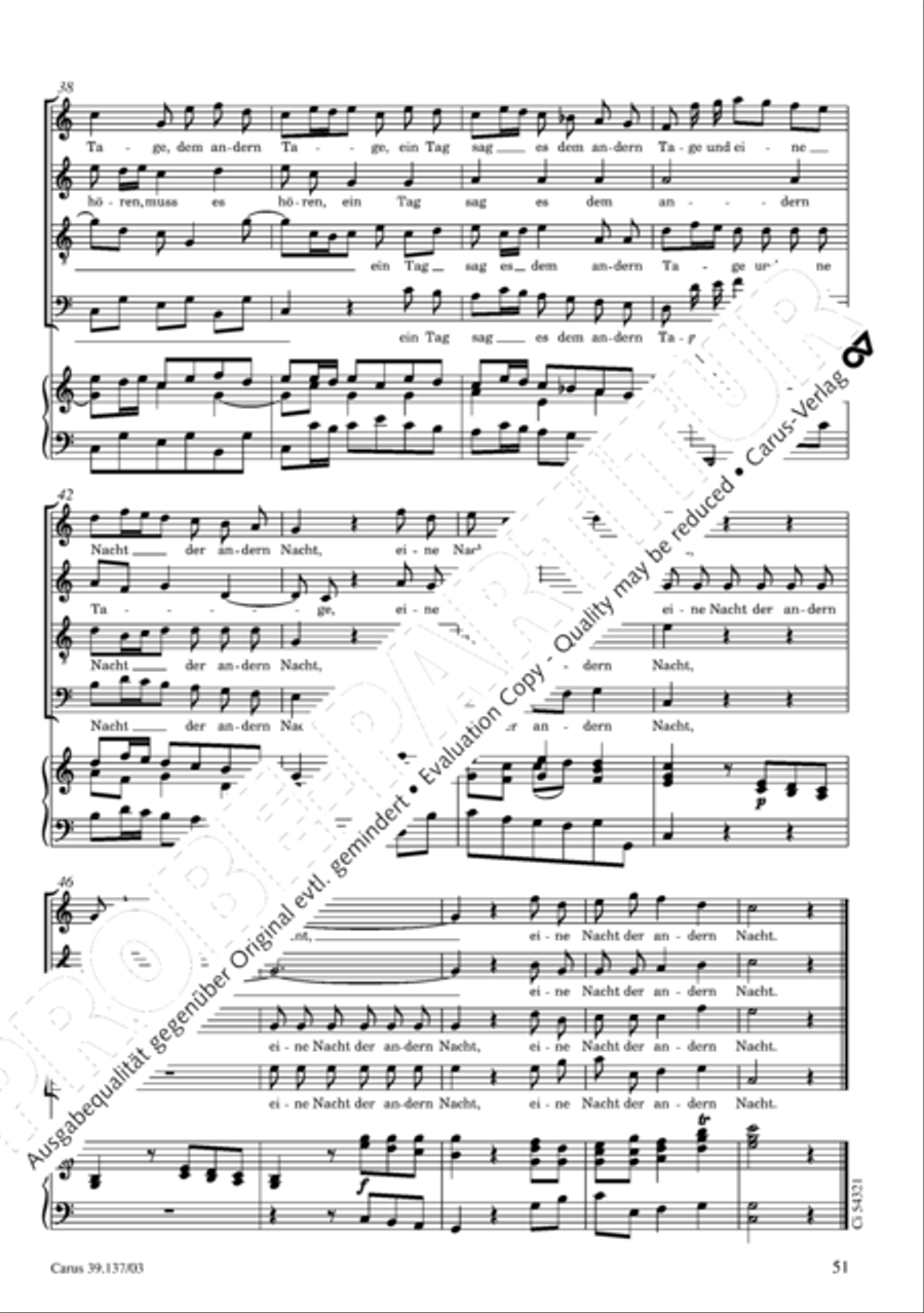 Die Tageszeiten 4-Part scores gallery preview page 52