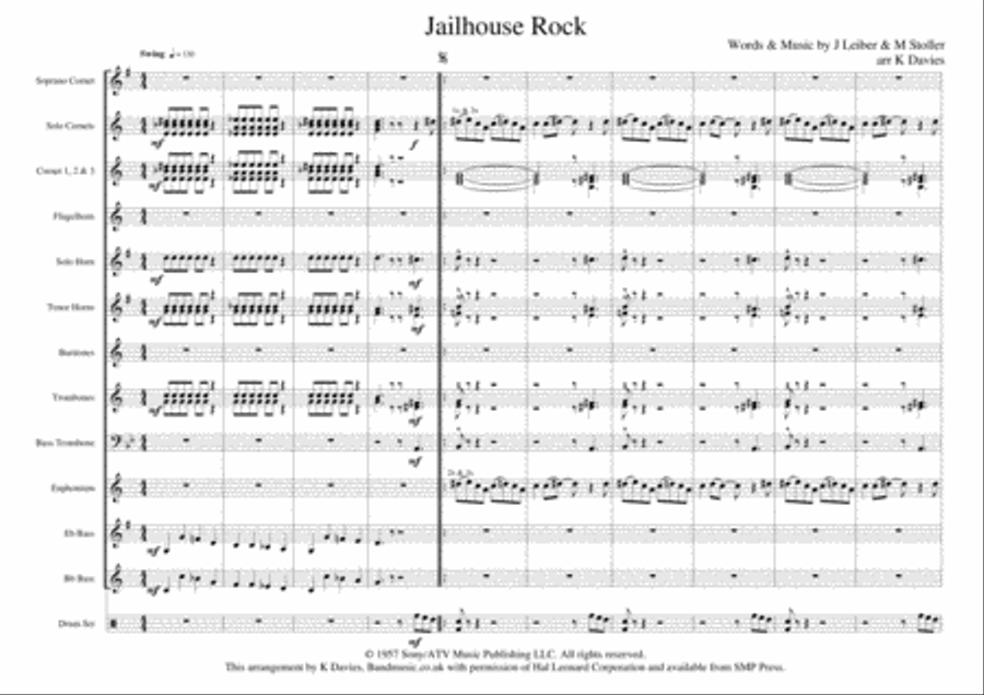 Jailhouse Rock Jailhouse Rock Small Ensemble scores gallery preview page 1
