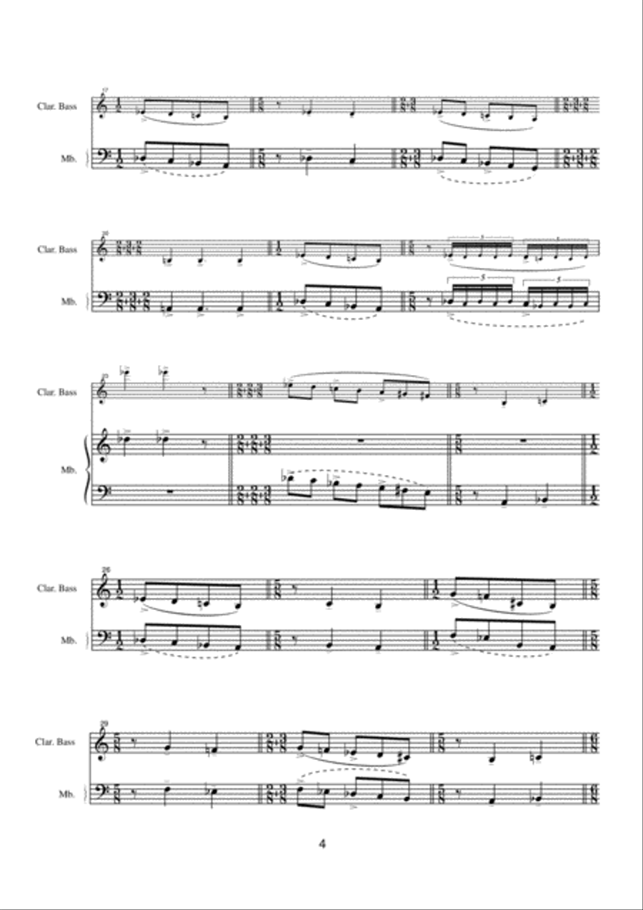 Tres miniatures Small Ensemble scores gallery preview page 6