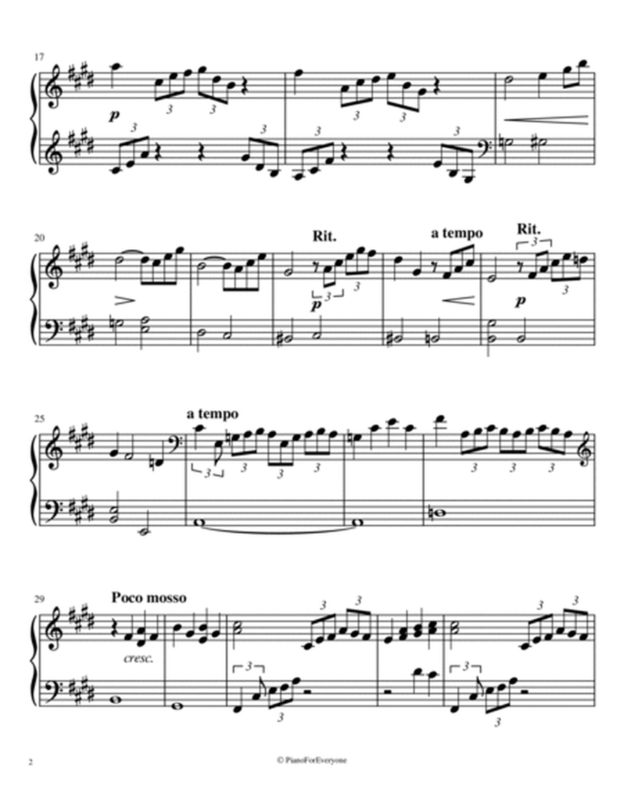 Arabesque No. 1 - Debussy (Intermediate Piano) image number null