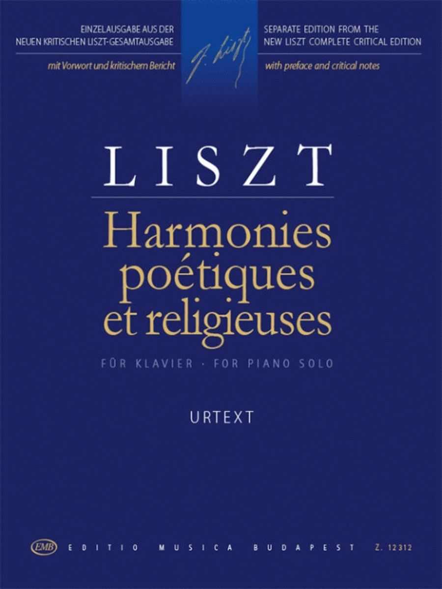 Harmonies Poétiques et religieuses Piano Solo scores gallery preview page 1
