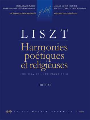 Book cover for Harmonies Poétiques et religieuses