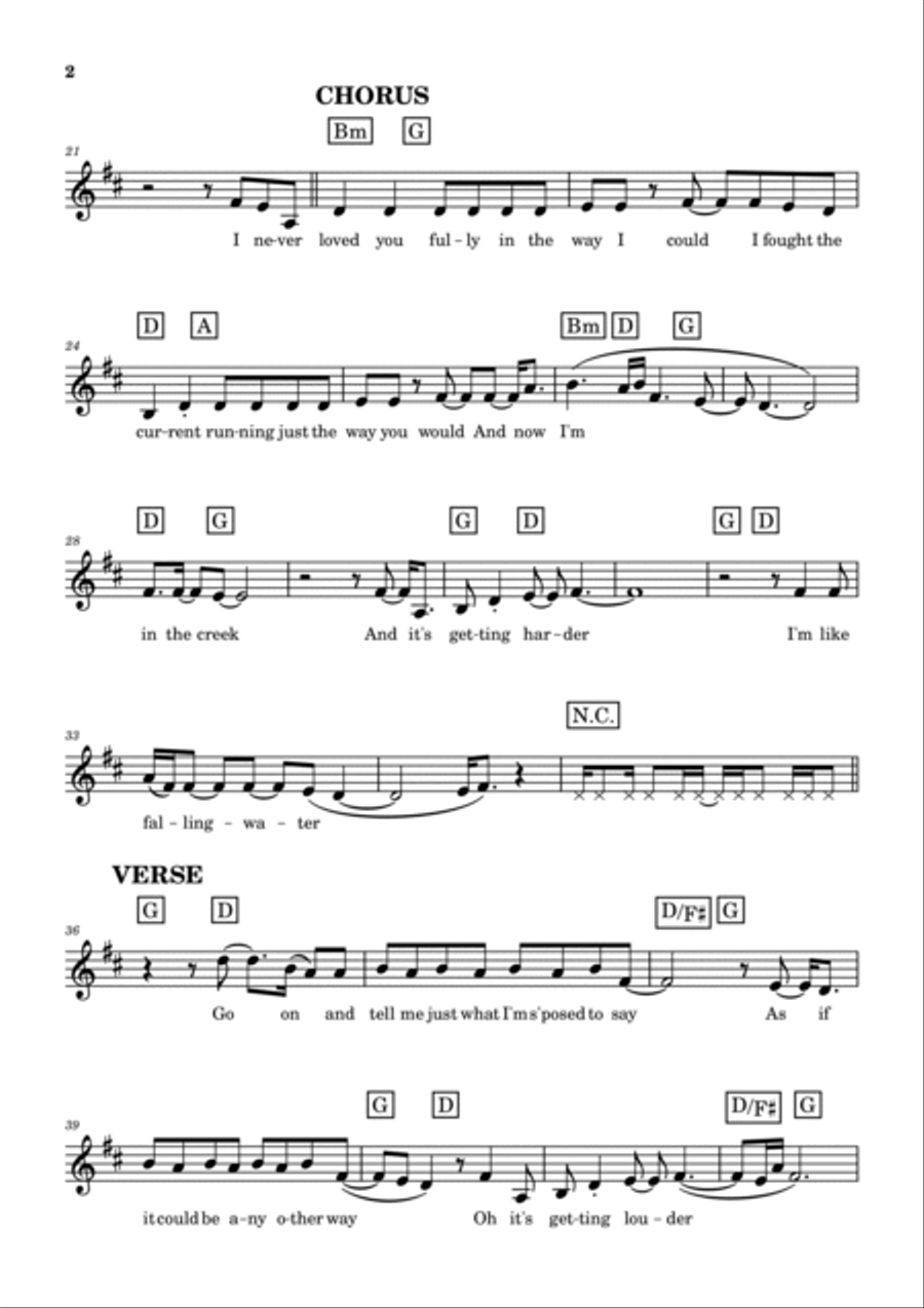 Fallingwater Piano scores gallery preview page 2