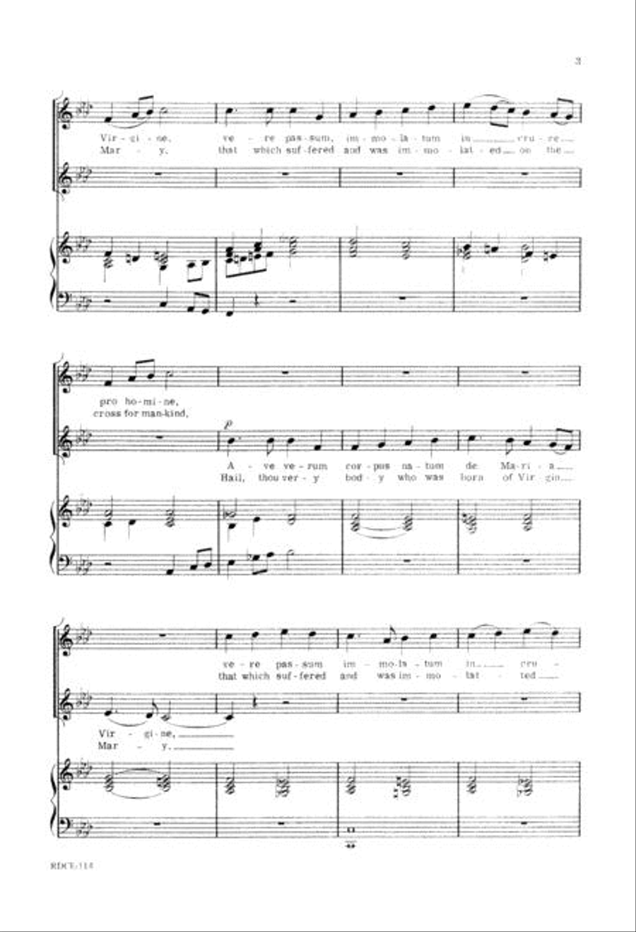Ave Verum 2-Part scores gallery preview page 3
