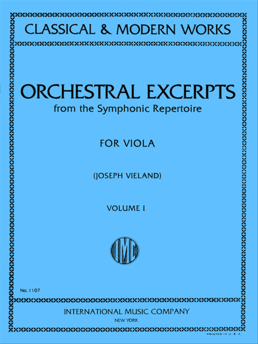 Orchestral Excerpts - Volume I