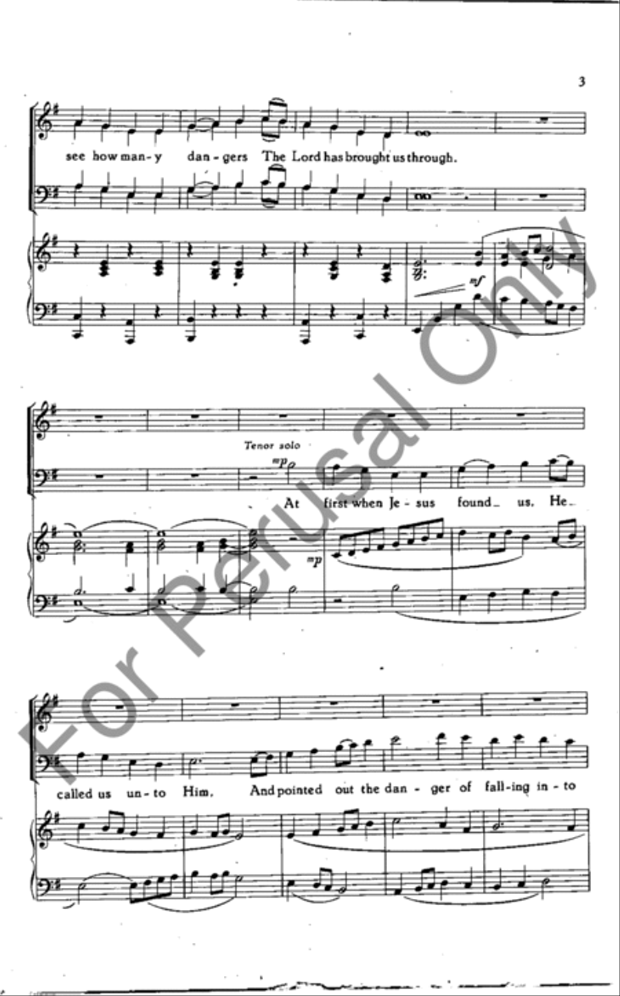 Come, All You Weary Travelers 4-Part scores gallery preview page 3
