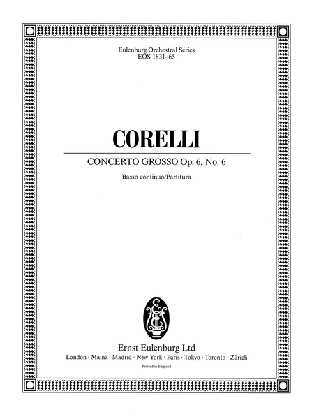 Concerto grosso Op. 6 No. 6 in F major