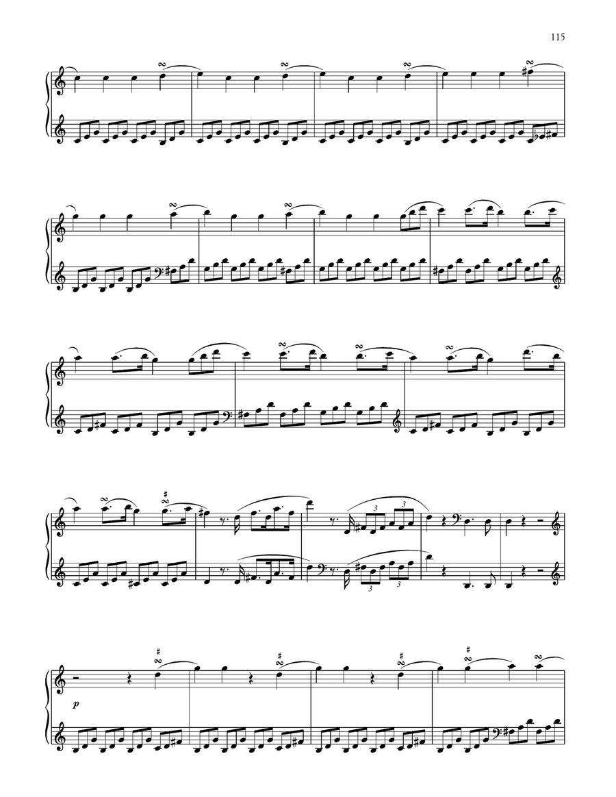 Sonata In C Major, Hob. XVI: 35 Piano Solo scores gallery preview page 2