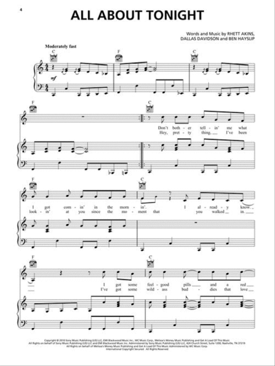 Blake Shelton – Sheet Music Collection Piano, Vocal, Guitar scores gallery preview page 4