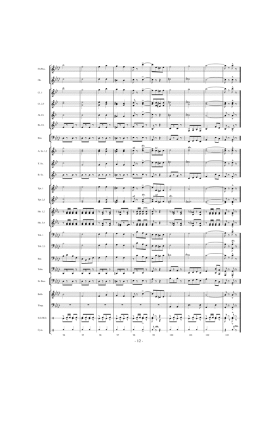 Torch of Liberty Concert Band scores gallery preview page 11