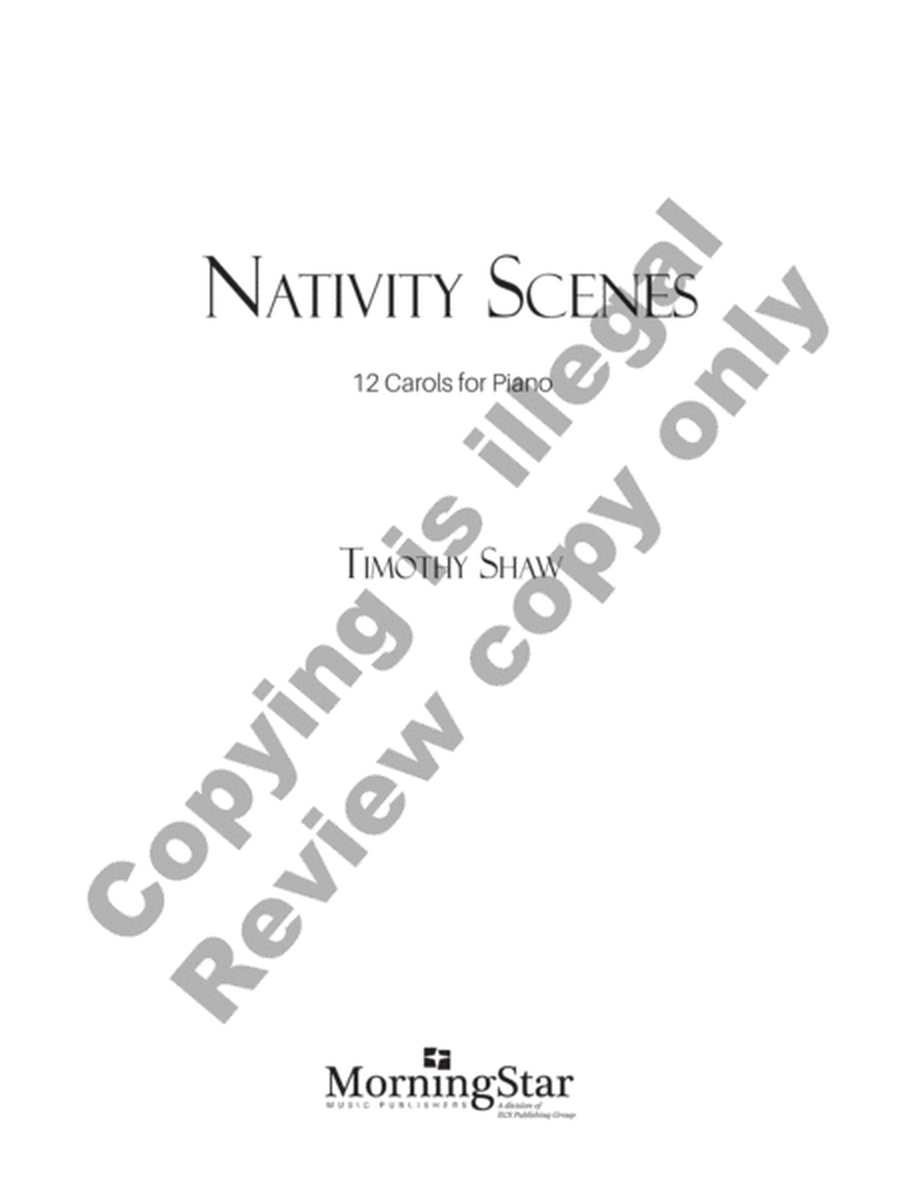 Nativity Scenes: 12 Carols for Piano image number null
