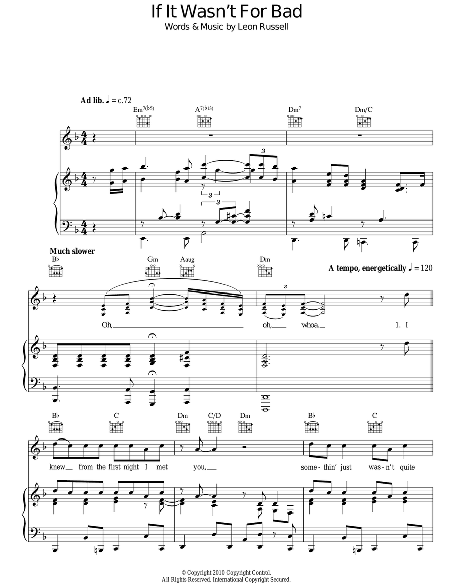 If It Wasn't For Bad Acoustic Guitar scores gallery preview page 1