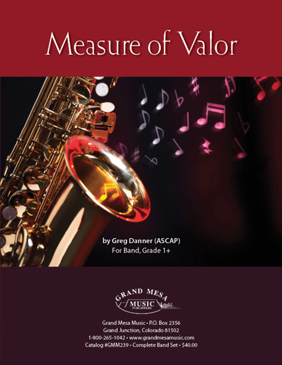 Measure of Valor Measure of Valor Concert Band scores gallery preview page 1