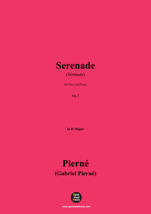 G. Pierné-Serenade(Sérénade),Op.7,in D Major