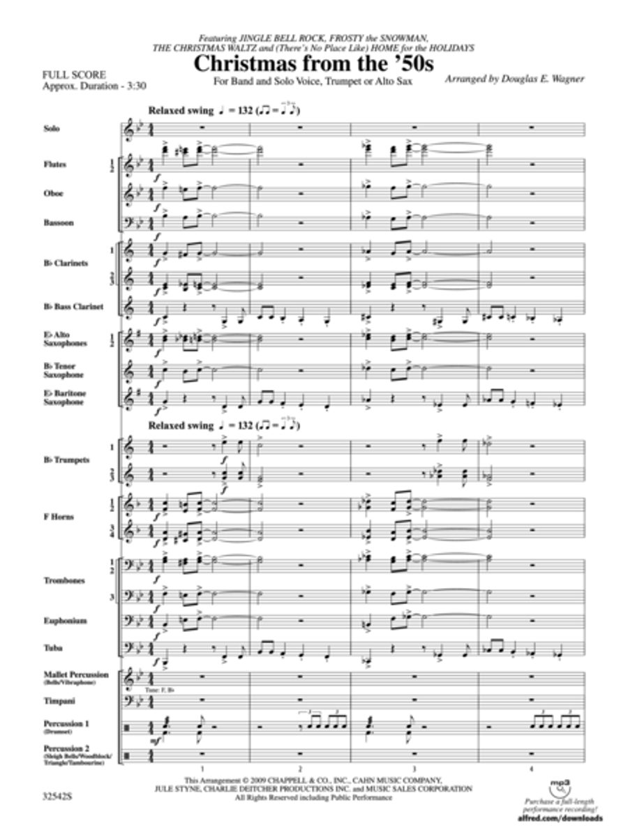 Christmas from the '50s Concert Band scores gallery preview page 2