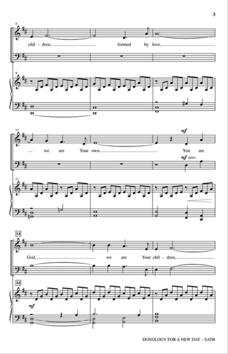Doxology for a New Day Doxology for a New Day 4-Part scores gallery preview page 3