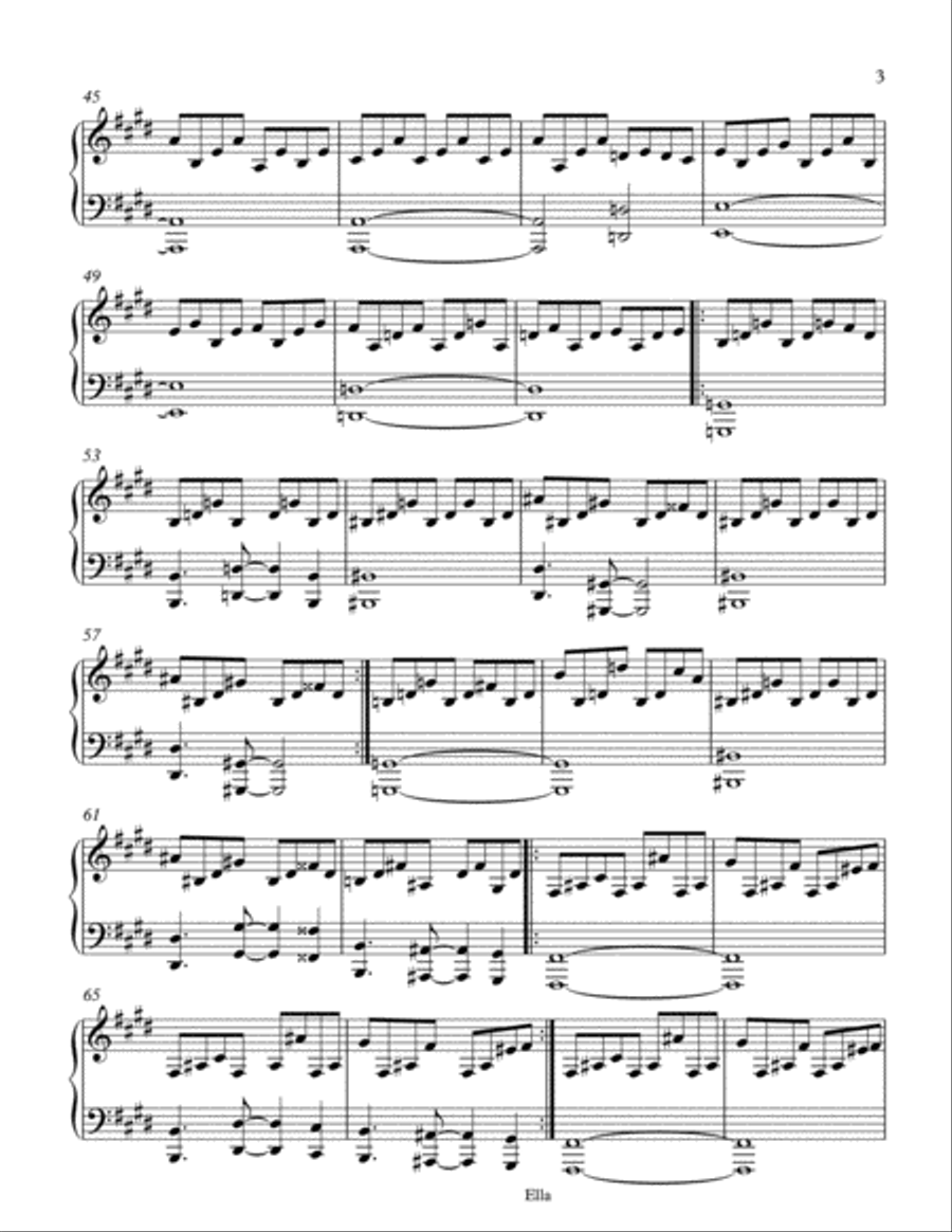 Ella Piano Solo scores gallery preview page 3
