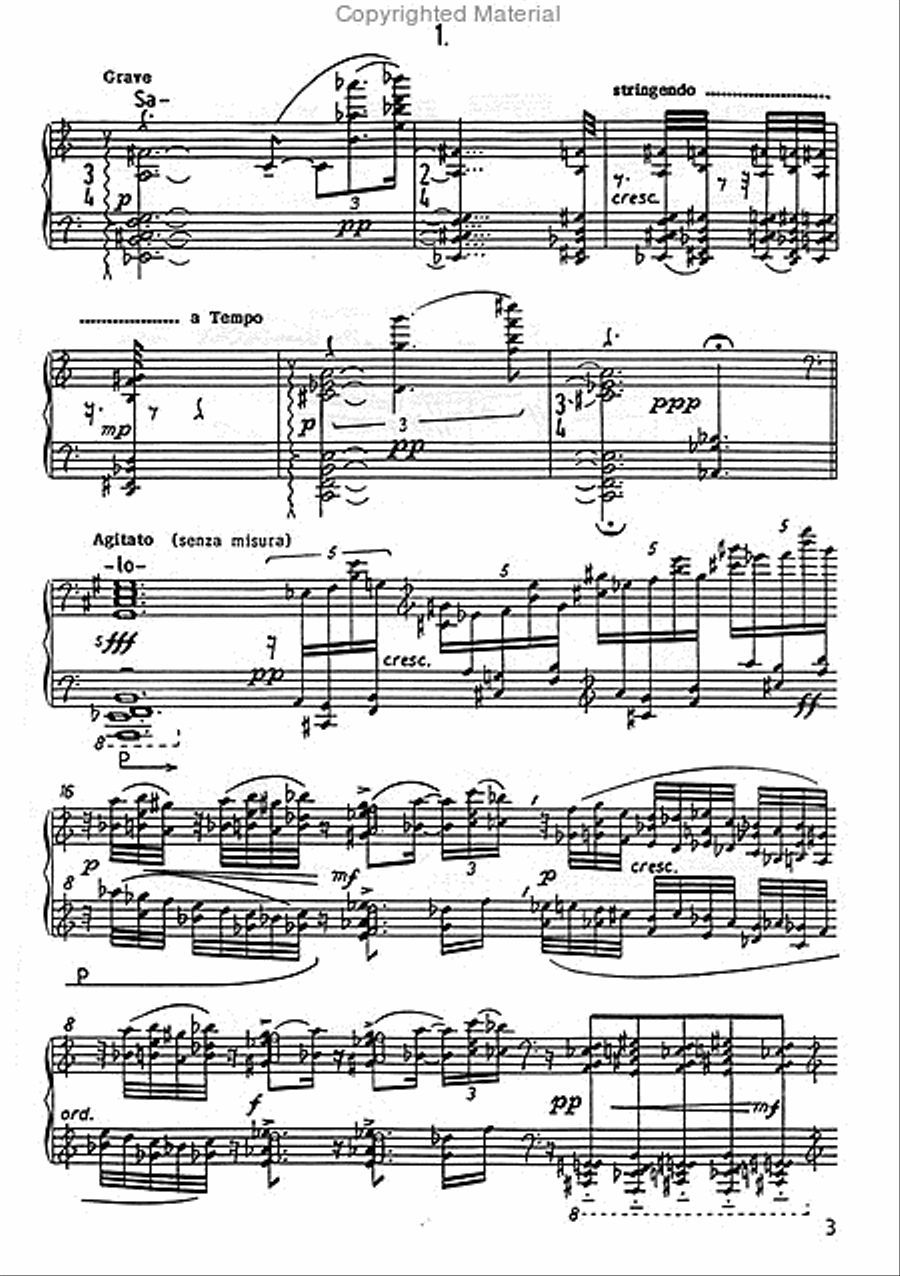 Drei Radierungen von Pablo Picasso für Klavier (1997-2001) Piano Solo scores gallery preview page 2