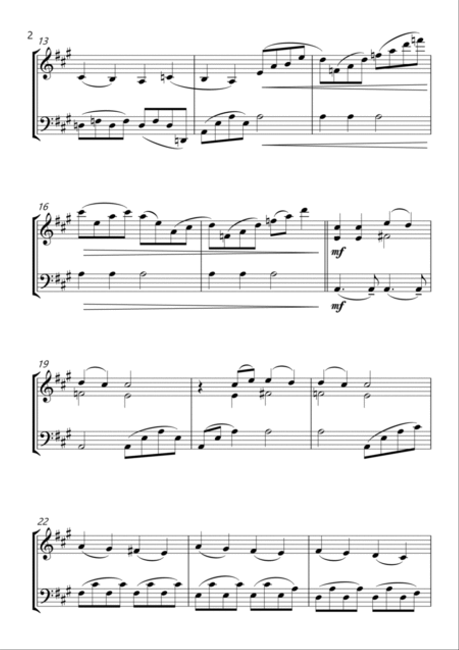 Glasgow Love Theme Glasgow Love Theme String Duet scores gallery preview page 2