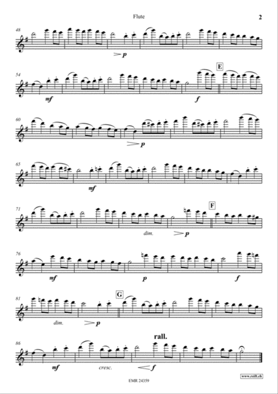 Gavotte in G Major Gavotte in G Major Flute Solo scores gallery preview page 3