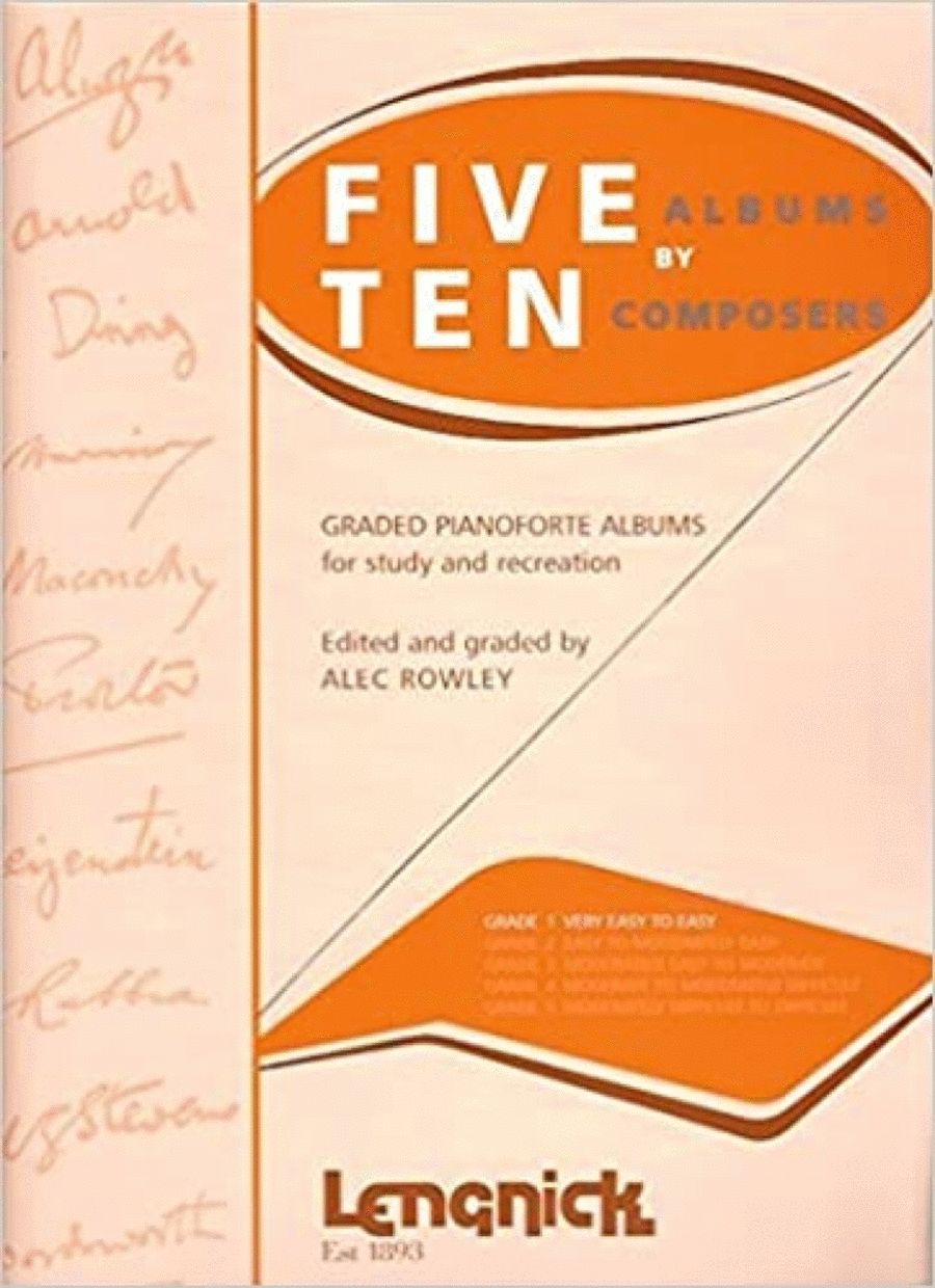 Five by Ten Grade 1 Piano Solo scores gallery preview page 1