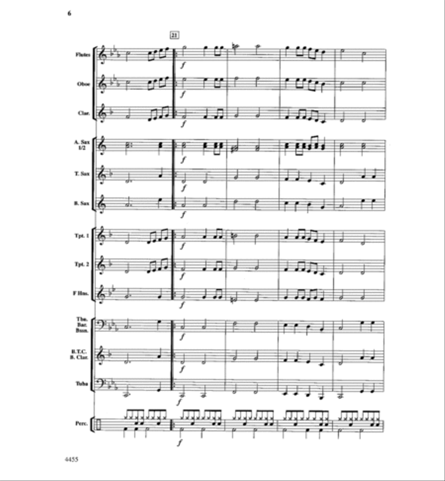 Rattle Snakes! Concert Band scores gallery preview page 6