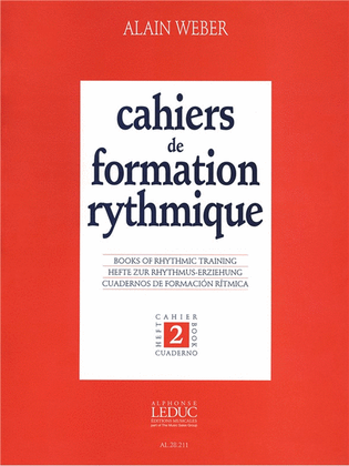 Book cover for Cahiers De Formation Rythmique Vol.2 (book)